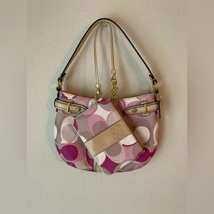 Coach Purse and Wallet - Beige/ Multi Color